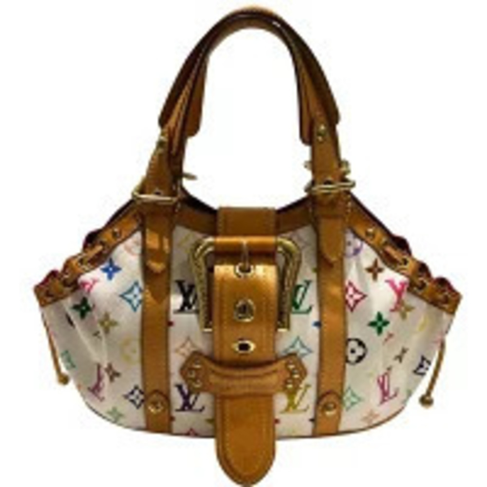 Louis Vuitton Monogram Multicolor Theda Handbag Blanc White